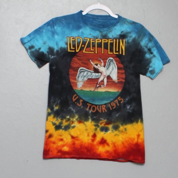 Led Zeppelin Other - Led Zeppelin band rock music tie dye rock n roll graphic short sleeve tee